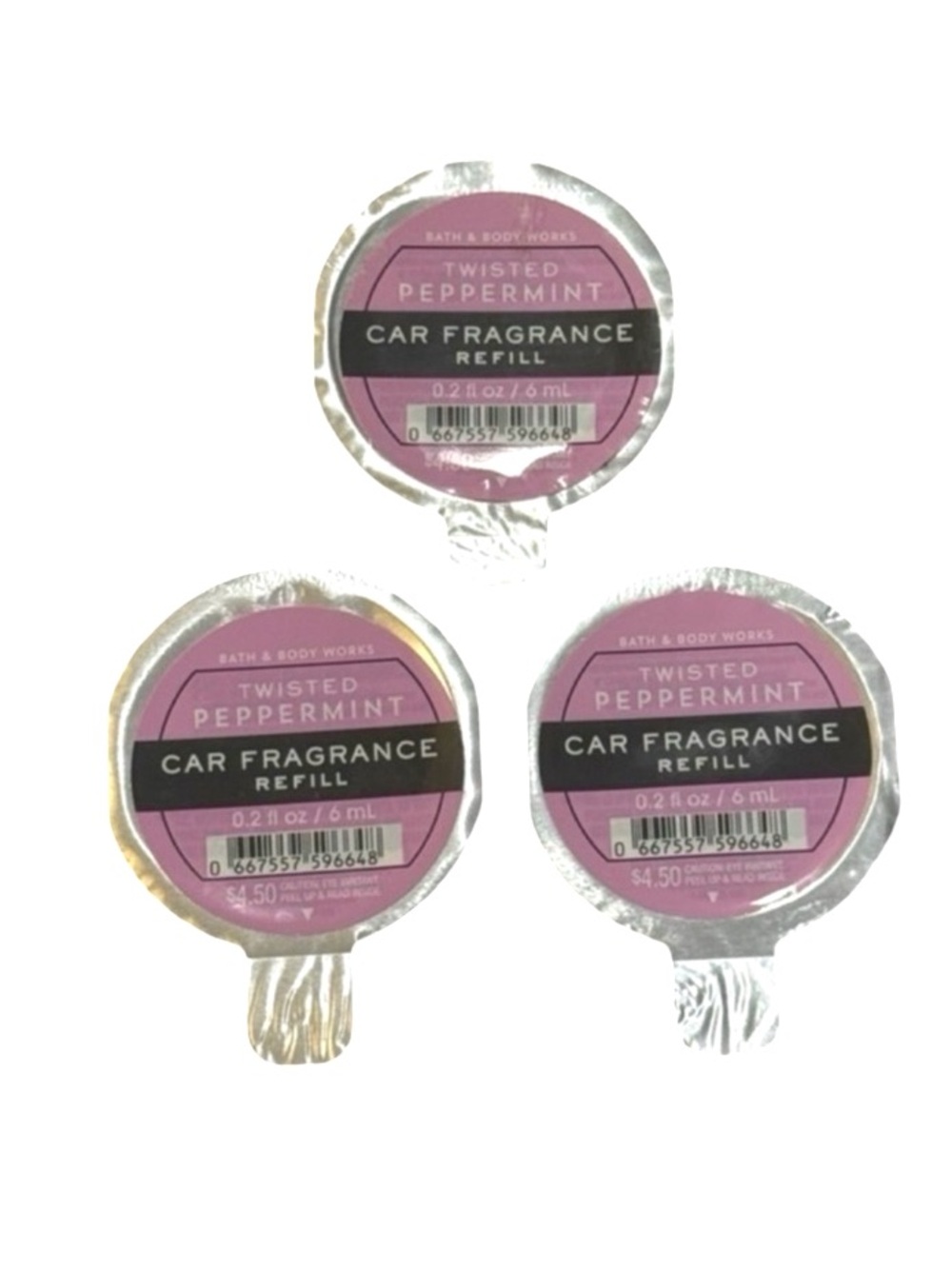 3 Twisted Peppermint Car Fragrance Refill